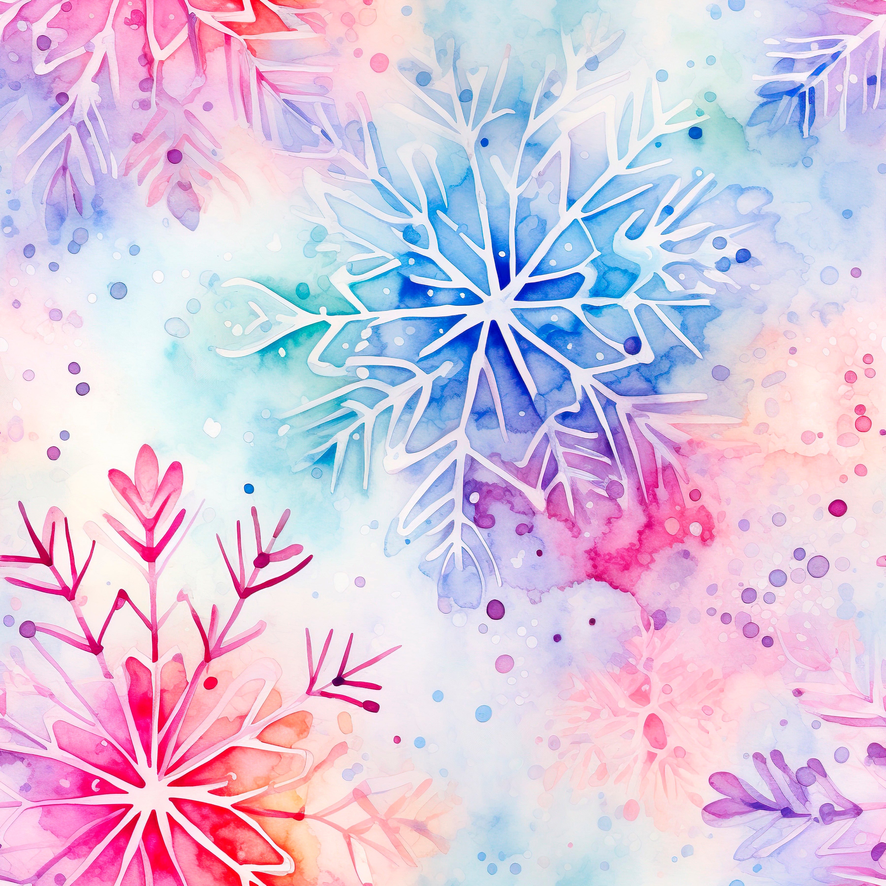 Bunte Schneeflocke Kuschelstoff Vorbestellung